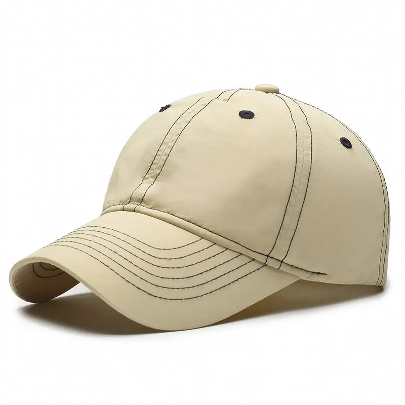 Men's Black Baseball Cap Waterproof Quick-Drying