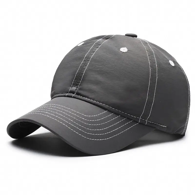Men's Black Baseball Cap Waterproof Quick-Drying