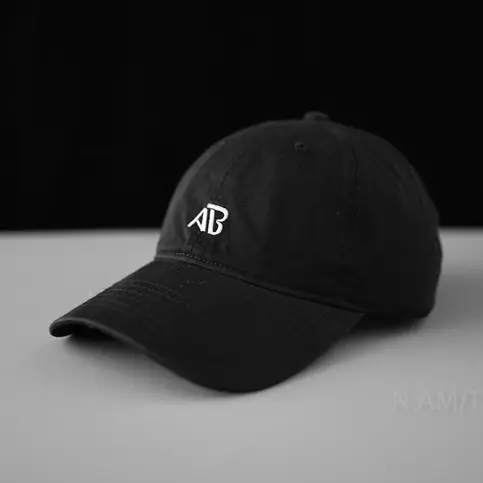Men's Grey Letter Embroidered Baseball Cap - Image 9