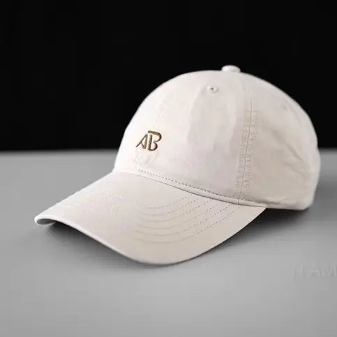 Men's Grey Letter Embroidered Baseball Cap - Image 11