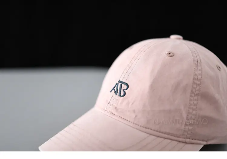 Men's Grey Letter Embroidered Baseball Cap — feature 12