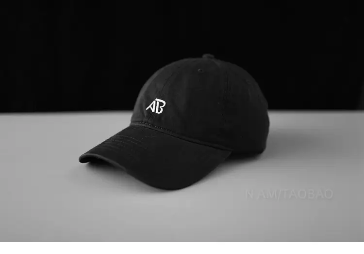 Men's Grey Letter Embroidered Baseball Cap - Image 2