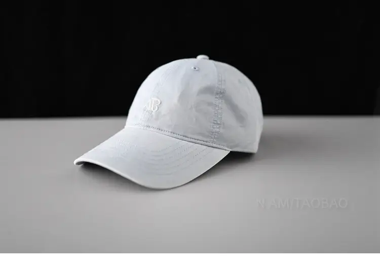 Men's Grey Letter Embroidered Baseball Cap - Image 5