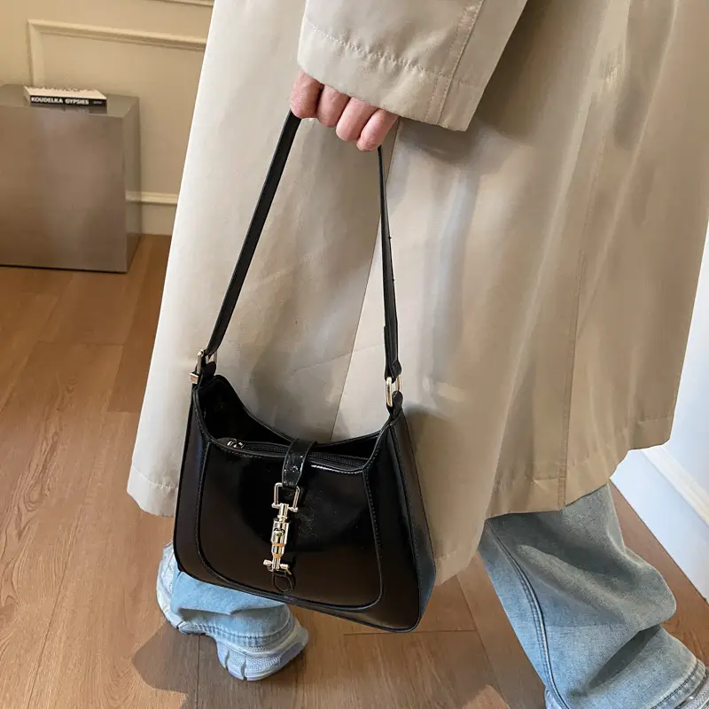 Women's Brown Leather Shoulder Bag 2025 Spring New - Image 8