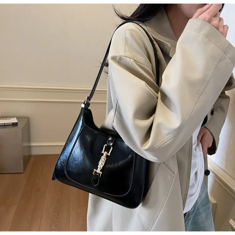 Women's Brown Leather Shoulder Bag 2025 Spring New — feature 22