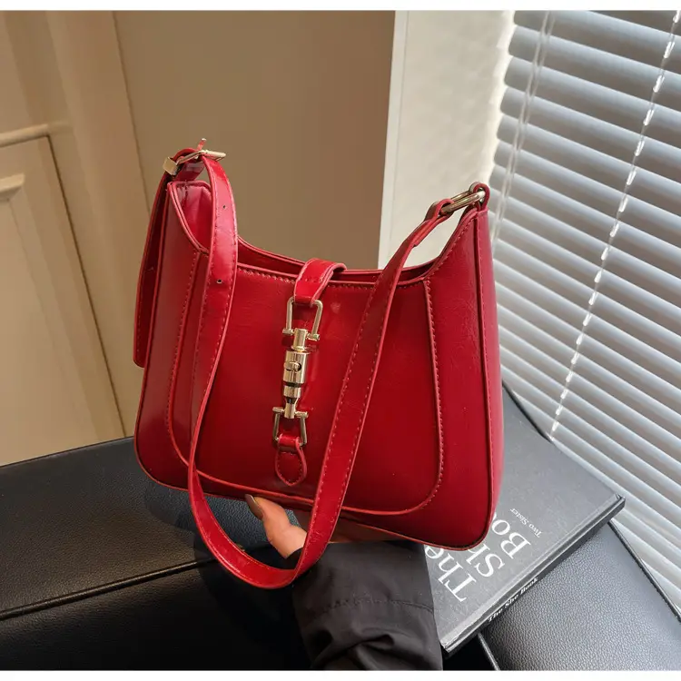 Women's Brown Leather Shoulder Bag 2025 Spring New — feature 28