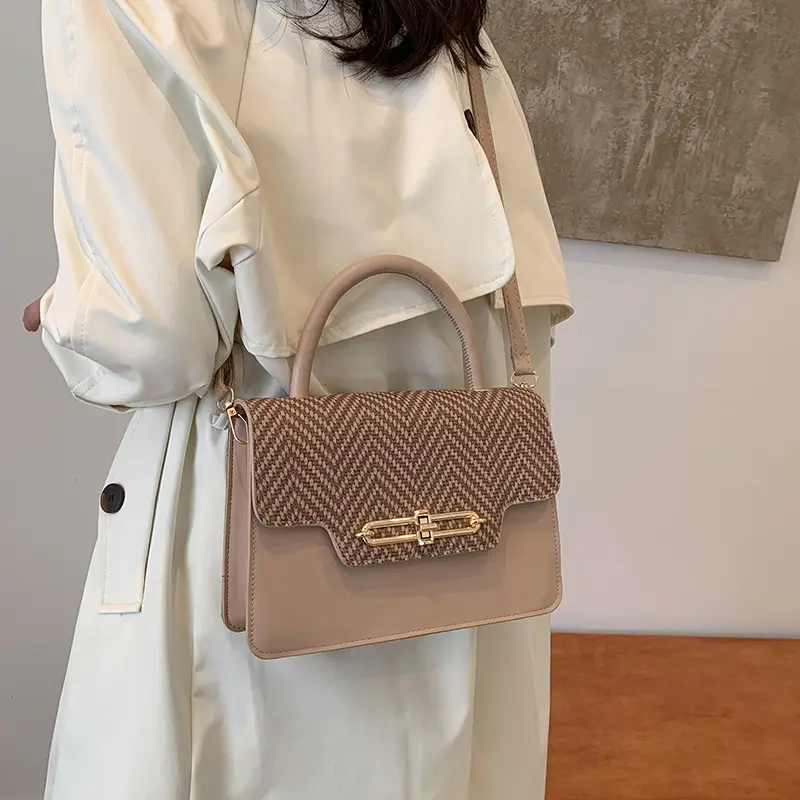 2025 Spring Women's Embossed Buckle Bags Green White Black - Image 7