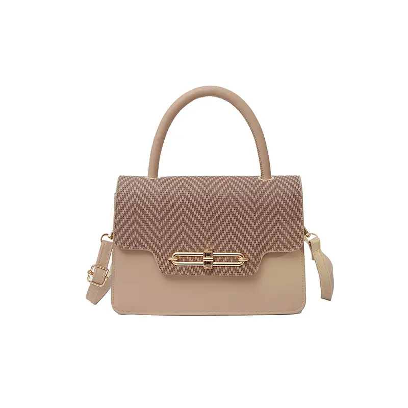 2025 Spring Women's Embossed Buckle Bags Green White Black - Image 4