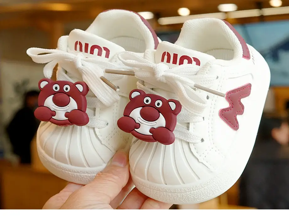 Toddler Shoes White Cartoon Non-Slip 1-2Yrs — feature 6