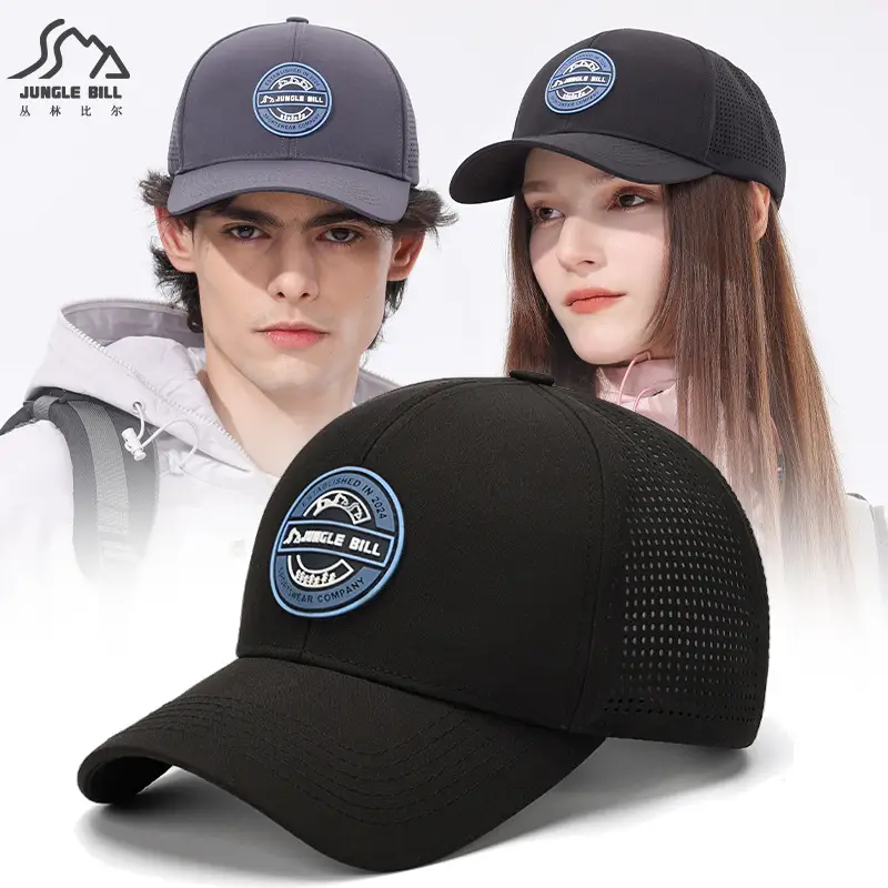Men Black Baseball Cap Waterproof Sun Hat - Image 4