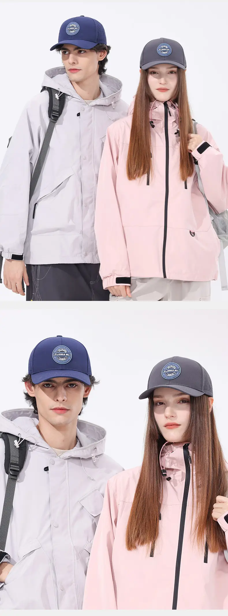 Men Black Baseball Cap Waterproof Sun Hat — feature 11