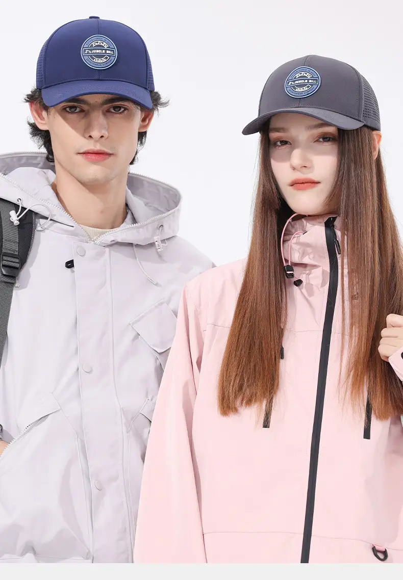 Men Black Baseball Cap Waterproof Sun Hat — feature 3