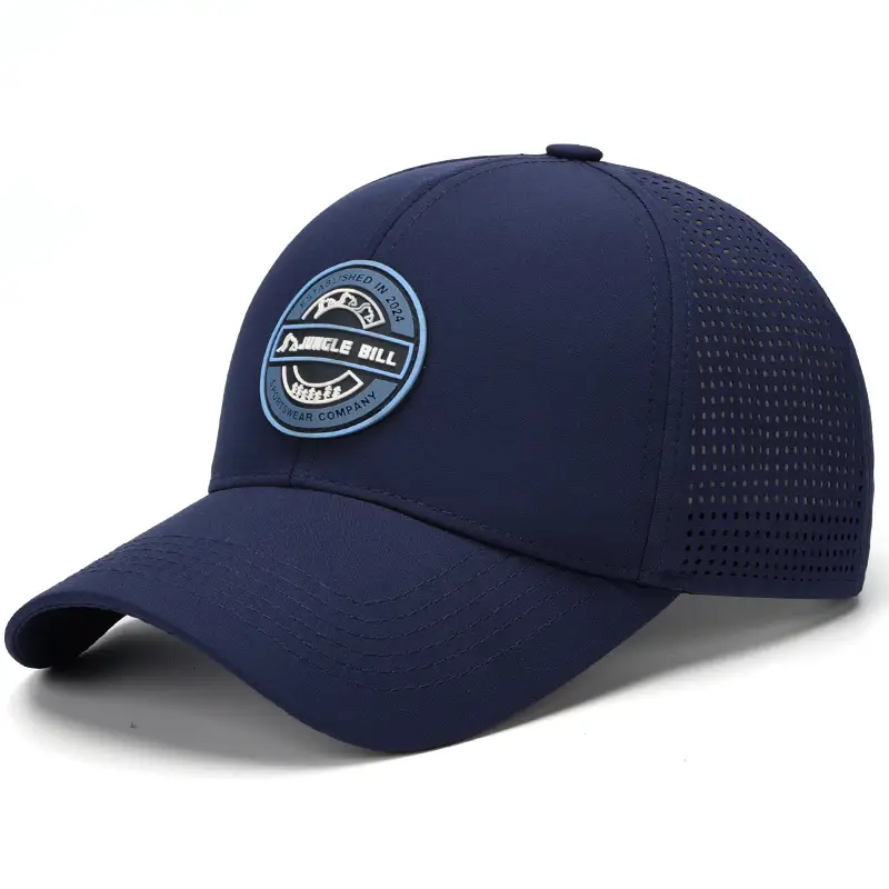 Men Black Baseball Cap Waterproof Sun Hat - Image 2