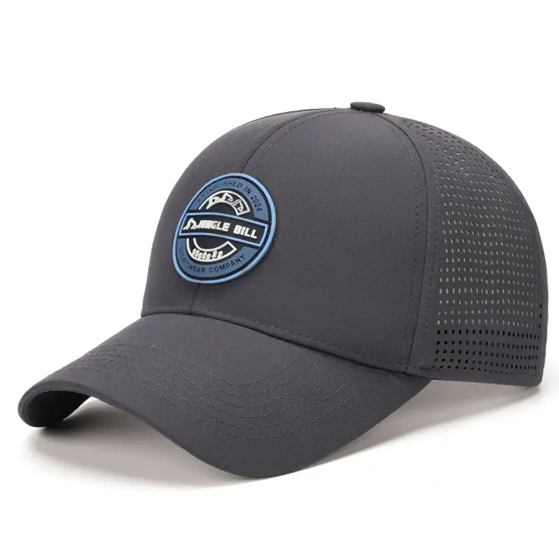 Men Black Baseball Cap Waterproof Sun Hat - Image 3