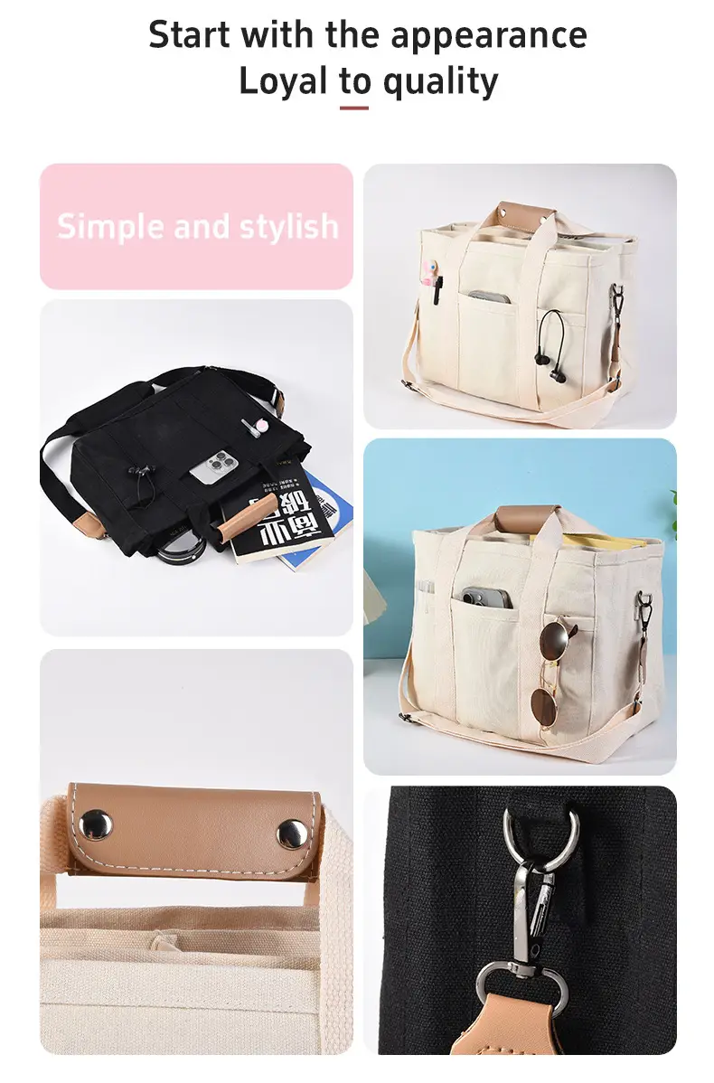 Fashionable Multi-Purpose Shoulder Bag for Women Black — feature 2