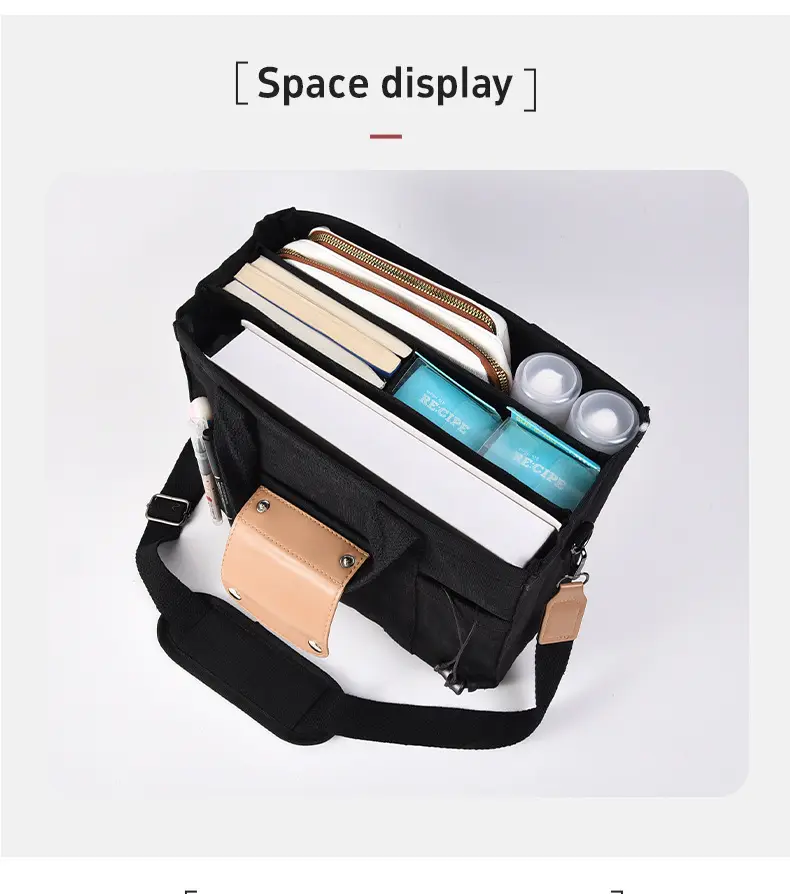 Fashionable Multi-Purpose Shoulder Bag for Women Black — feature 3