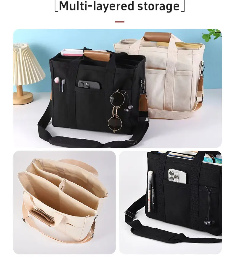 Fashionable Multi-Purpose Shoulder Bag for Women Black — feature 4