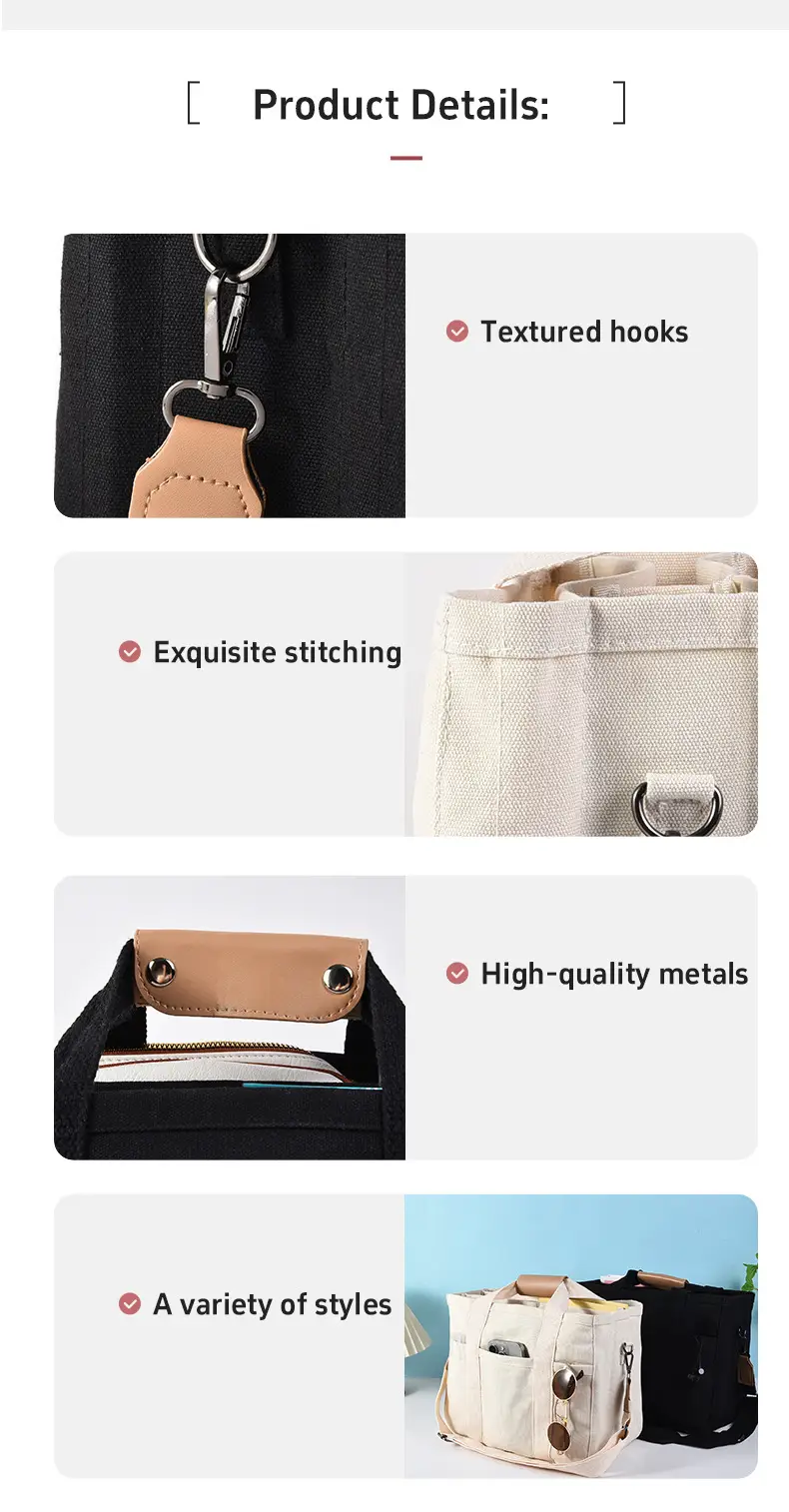 Fashionable Multi-Purpose Shoulder Bag for Women Black — feature 7