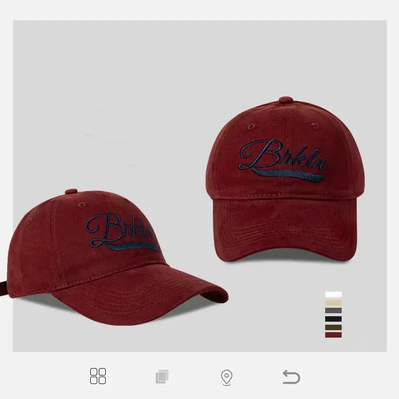 American Retro Baseball Caps Women Men Wide Brim - Image 10