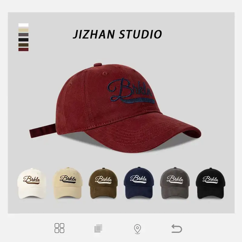 American Retro Baseball Caps Women Men Wide Brim — feature 1