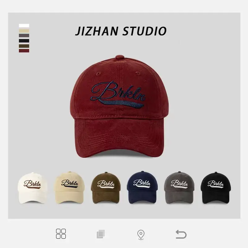 American Retro Baseball Caps Women Men Wide Brim — feature 11