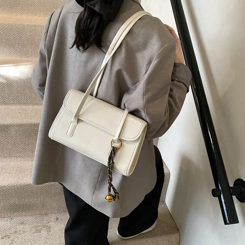 Light Blue Square Shoulder Bag for Women - Image 11