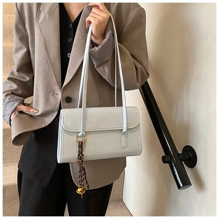 Light Blue Square Shoulder Bag for Women — feature 12