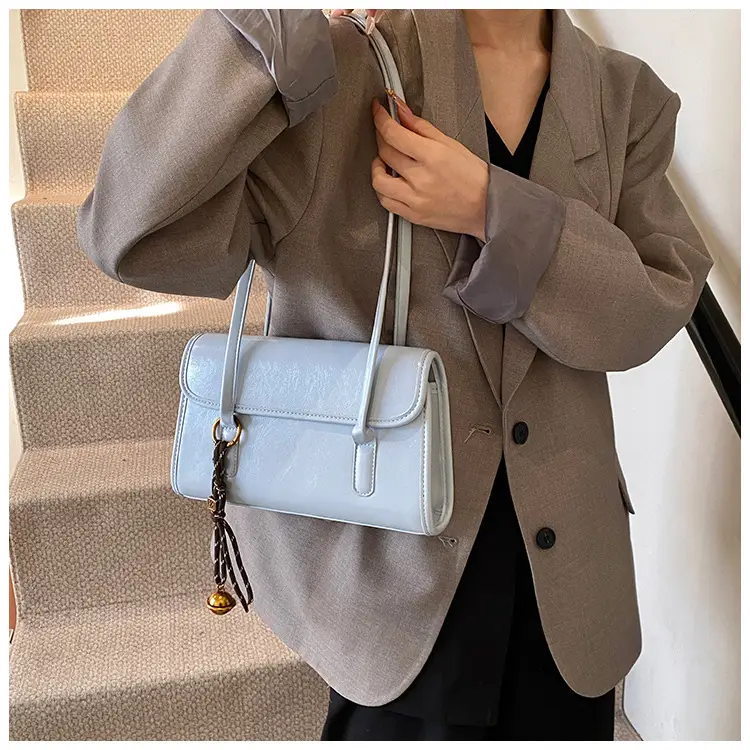 Light Blue Square Shoulder Bag for Women — feature 15