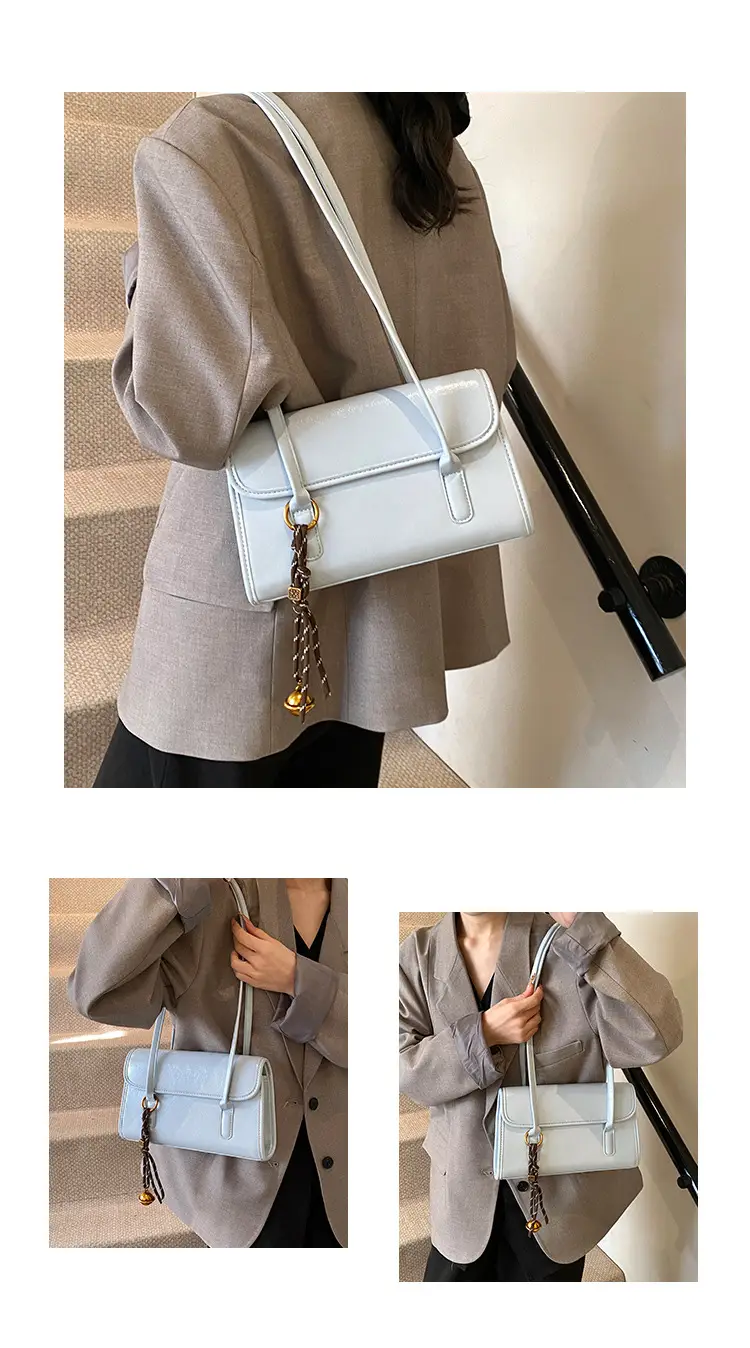 Light Blue Square Shoulder Bag for Women — feature 8