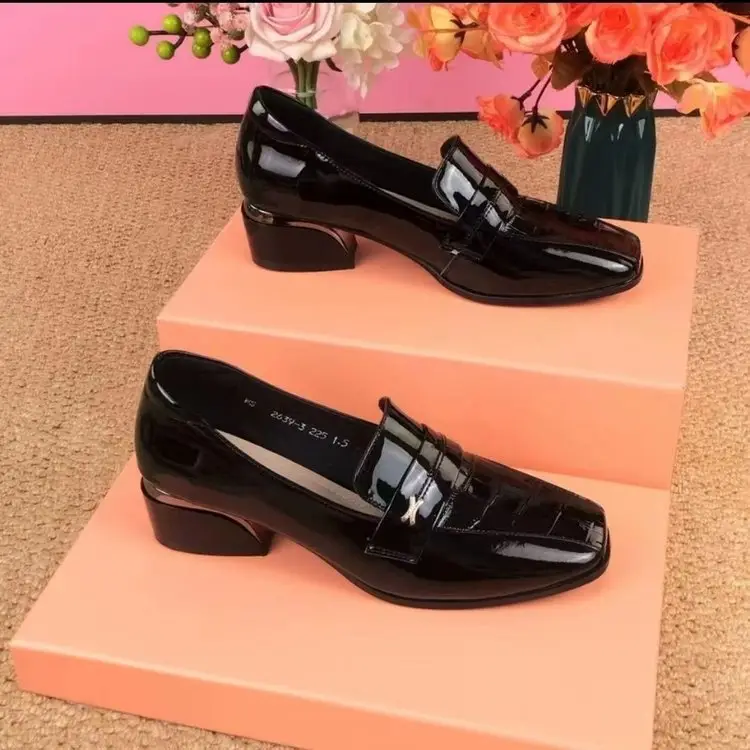 Patent Leather Work Shoes Women's Black Soft-soled Comfortable Work Long-standing Not Tired Professional Single-layer Shoes Interview High-heeled Workwear Women's Shoes — feature 15