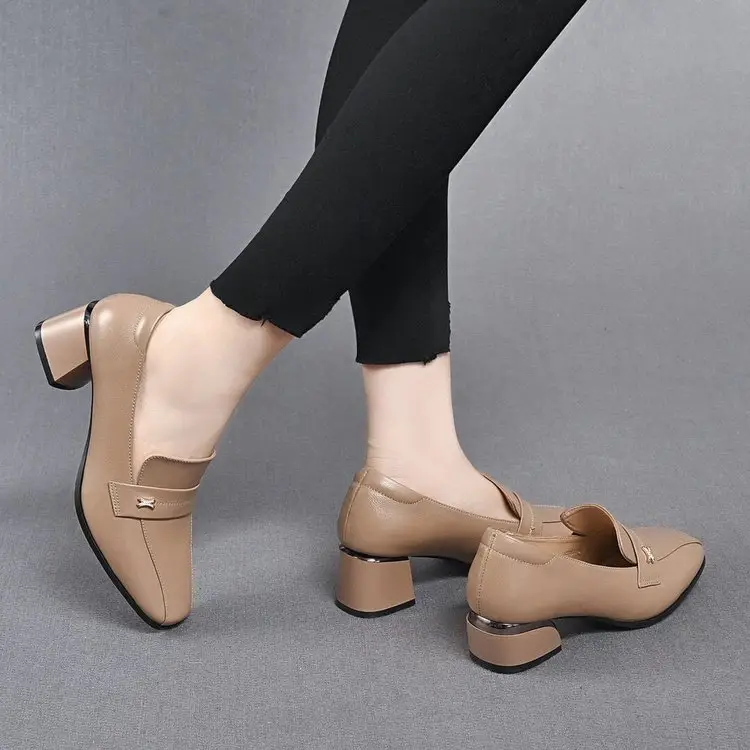Patent Leather Work Shoes Women's Black Soft-soled Comfortable Work Long-standing Not Tired Professional Single-layer Shoes Interview High-heeled Workwear Women's Shoes — feature 5
