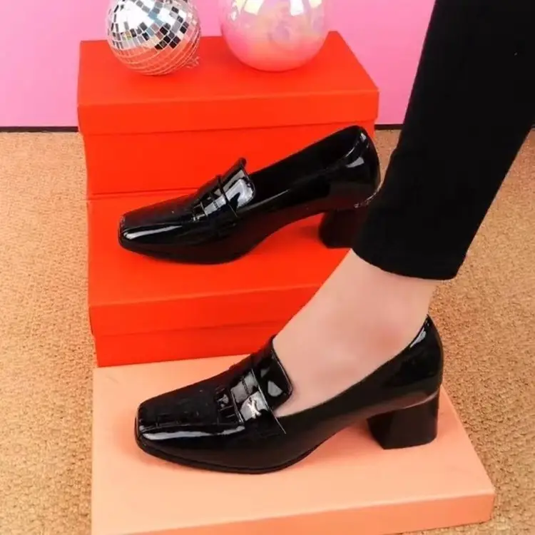 Patent Leather Work Shoes Women's Black Soft-soled Comfortable Work Long-standing Not Tired Professional Single-layer Shoes Interview High-heeled Workwear Women's Shoes — feature 9