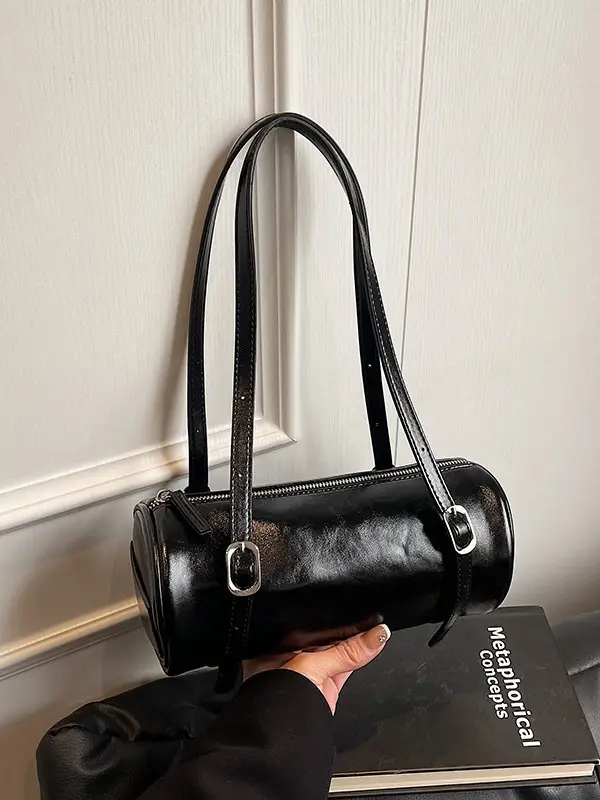 Red Korean-Style Round Shoulder Bag 2026 - Image 3