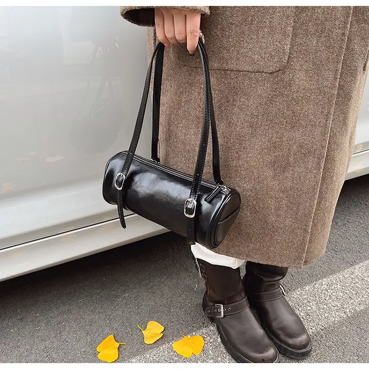 Red Korean-Style Round Shoulder Bag 2026 — feature 20
