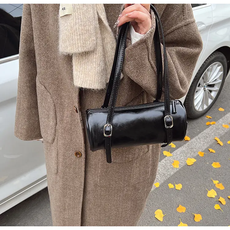 Red Korean-Style Round Shoulder Bag 2026 — feature 21