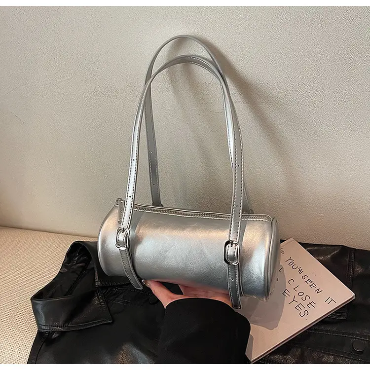Red Korean-Style Round Shoulder Bag 2026 — feature 41