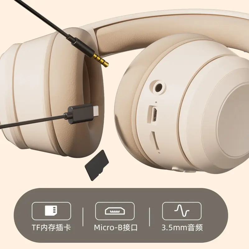 2025 Bluetooth Headset with Micro-B Port & 3.5mm Audio