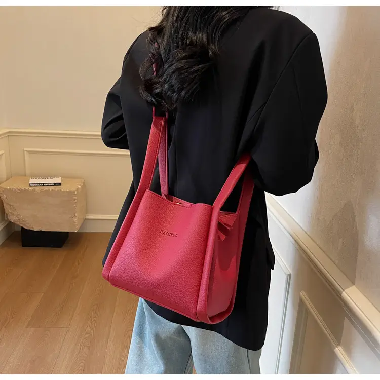 Beige Crossbody Handbag with Litchi Pattern for Women — feature 20
