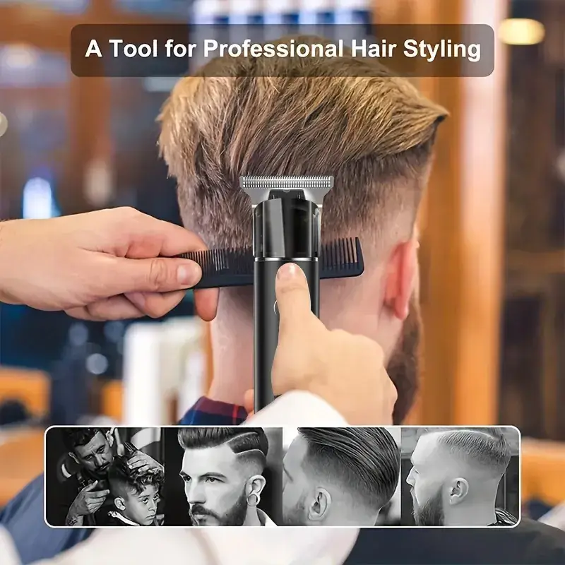 Digital Hair Clipper with 4 Blades & USB Charging - Image 7
