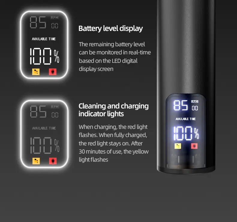 Digital Hair Clipper with 4 Blades & USB Charging — feature 12