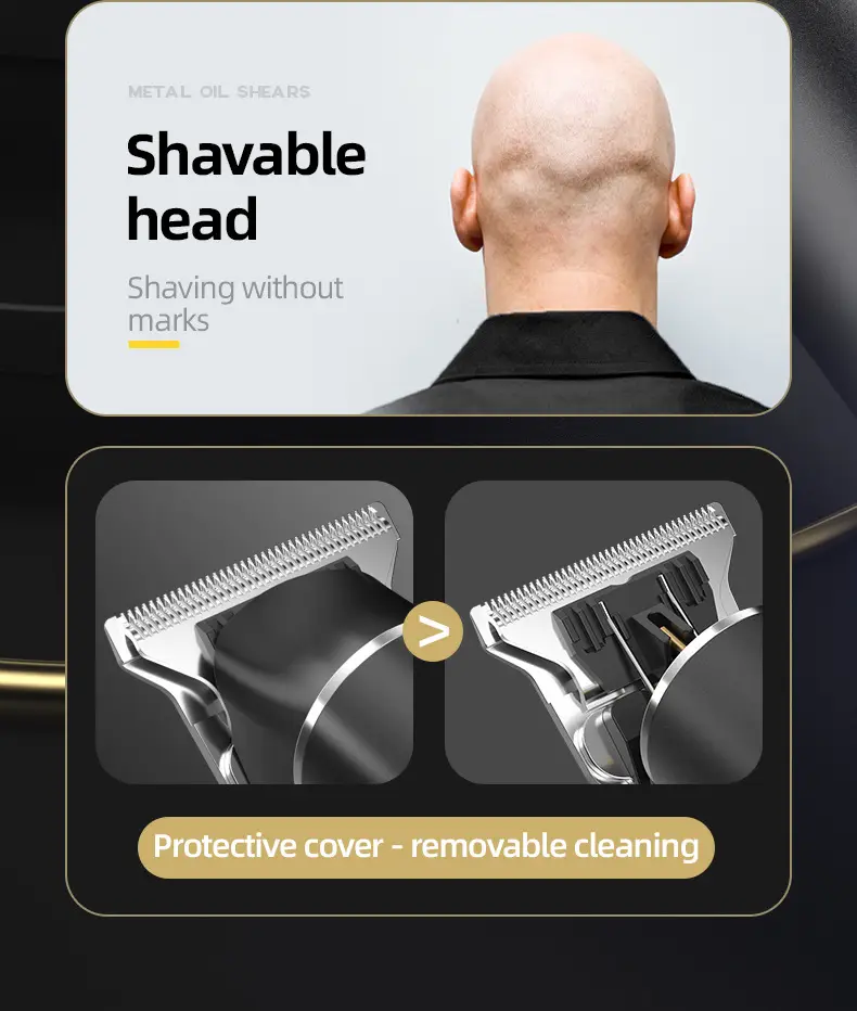 Digital Hair Clipper with 4 Blades & USB Charging — feature 8