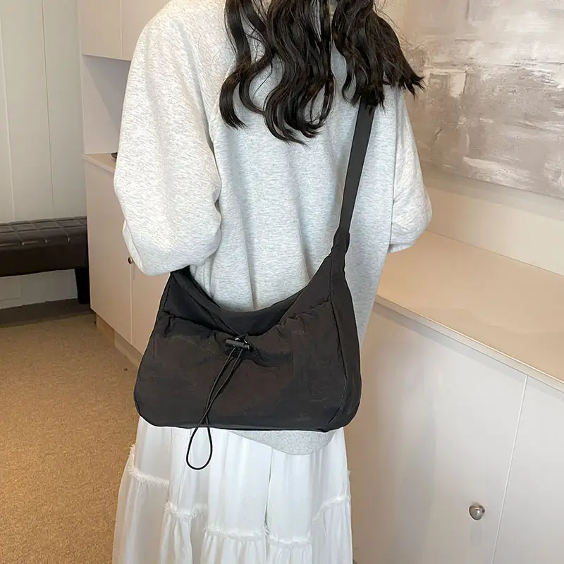 2024 Summer Crossbody Tote Bag Women's Casual Shoulder Bag Olive - Image 7