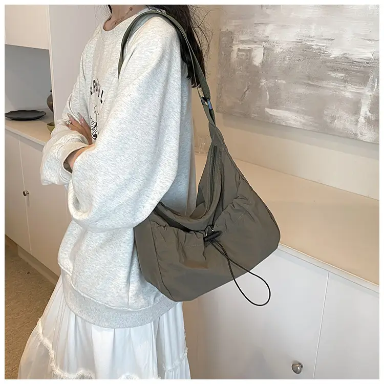 2024 Summer Crossbody Tote Bag Women's Casual Shoulder Bag Olive — feature 10