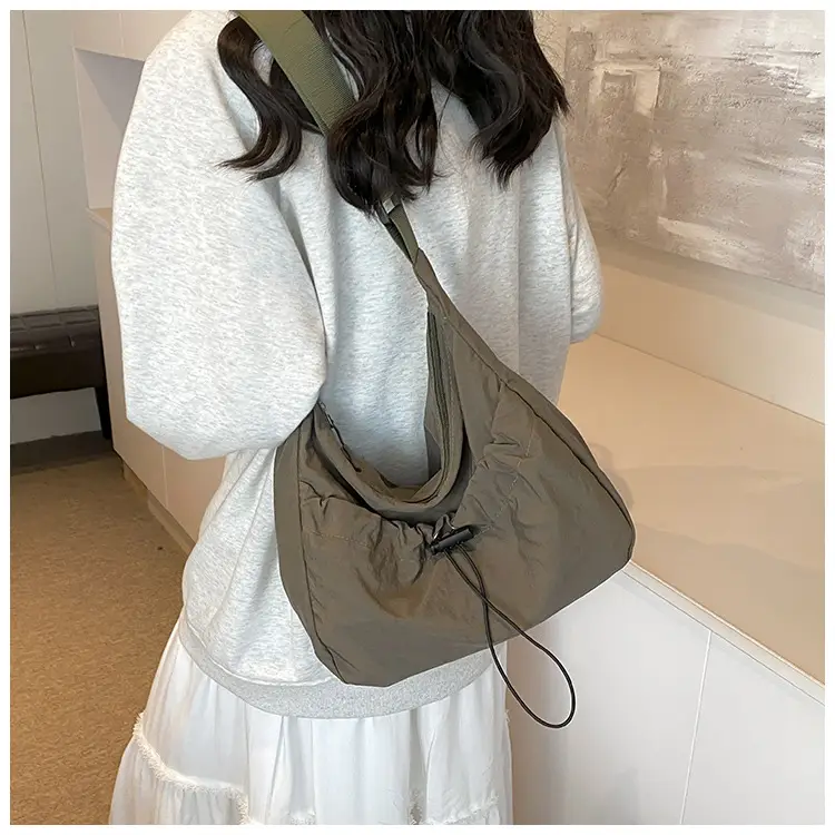 2024 Summer Crossbody Tote Bag Women's Casual Shoulder Bag Olive — feature 11