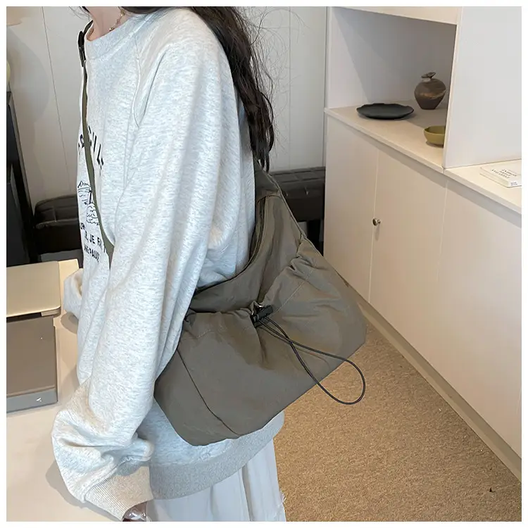 2024 Summer Crossbody Tote Bag Women's Casual Shoulder Bag Olive — feature 12