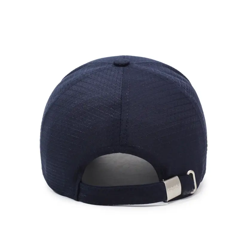 Men Blue Mesh Baseball Cap with Logo - Image 7