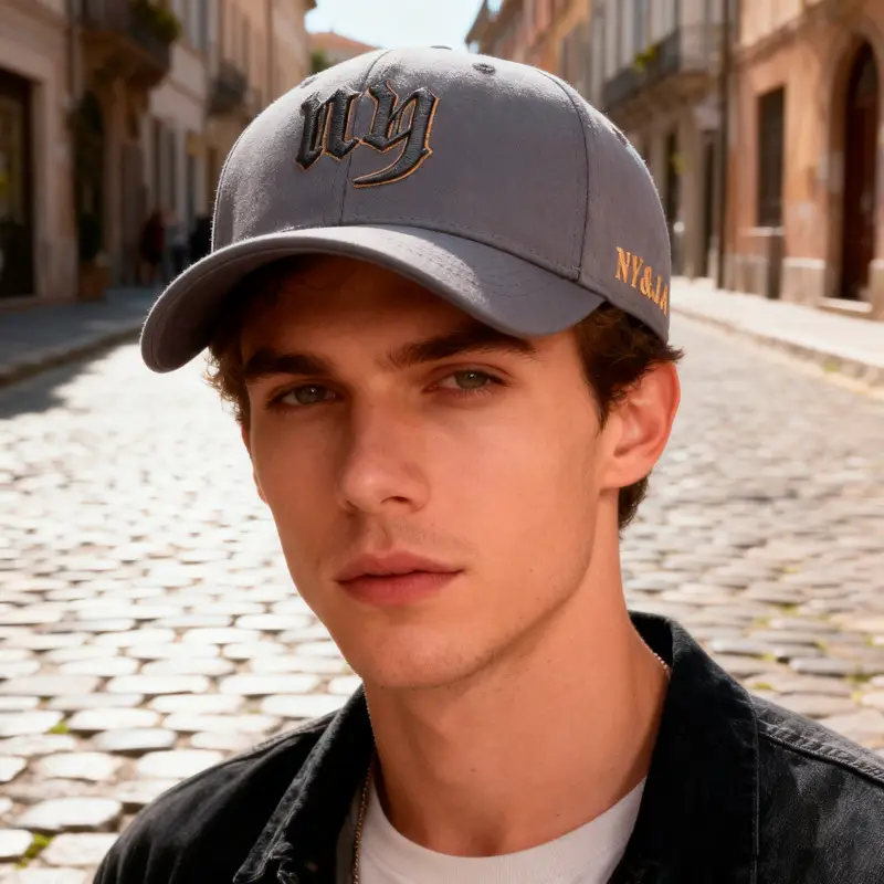 Men's White 3D Letter Cap NYWA Hard Top - Image 10