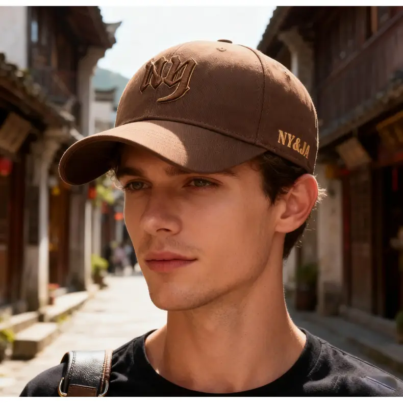 Men's White 3D Letter Cap NYWA Hard Top — feature 16