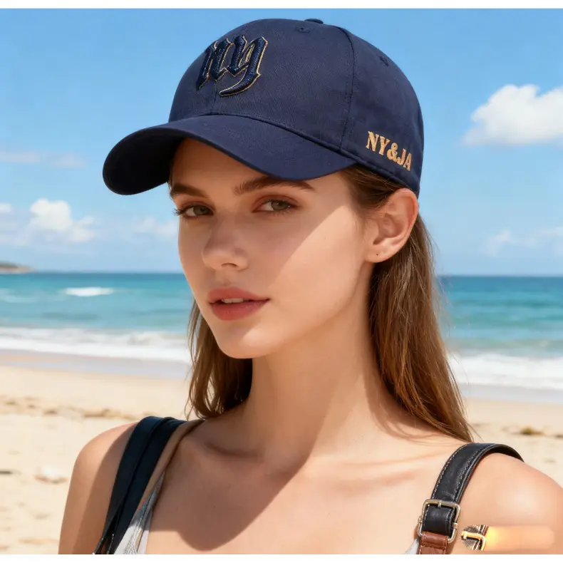 Men's White 3D Letter Cap NYWA Hard Top — feature 21