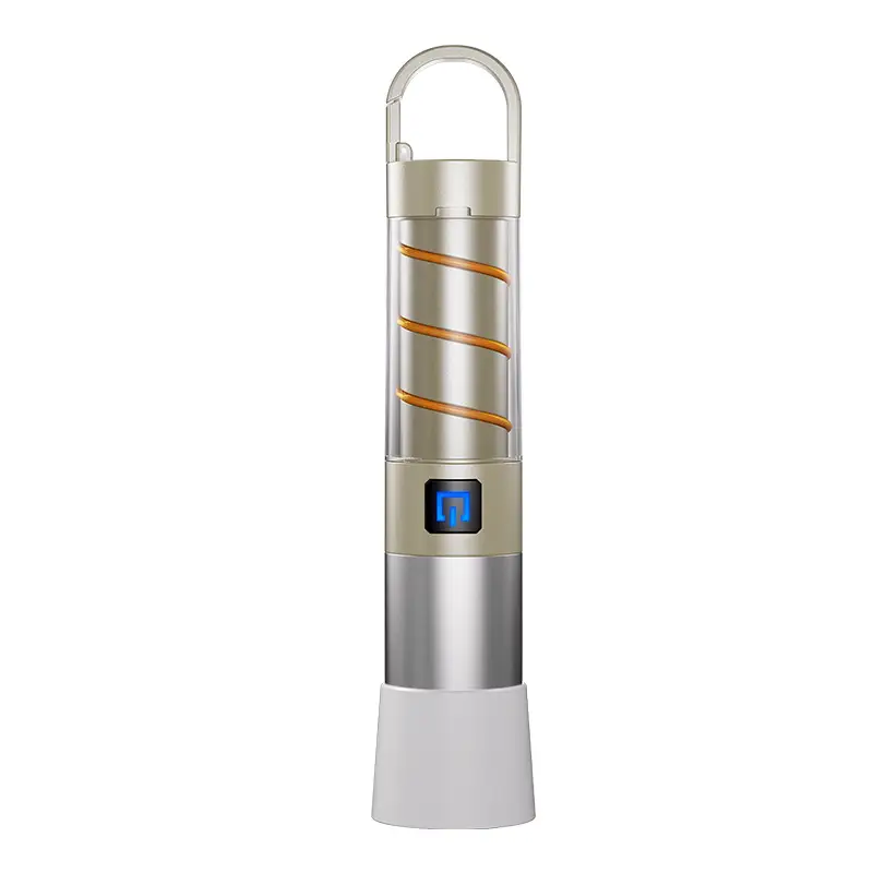 Portable Electric Flashlight with LED Beam & Carabiner Hook - Image 4